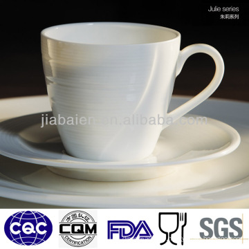 Elegant white fine wholesale tea cups and saucer